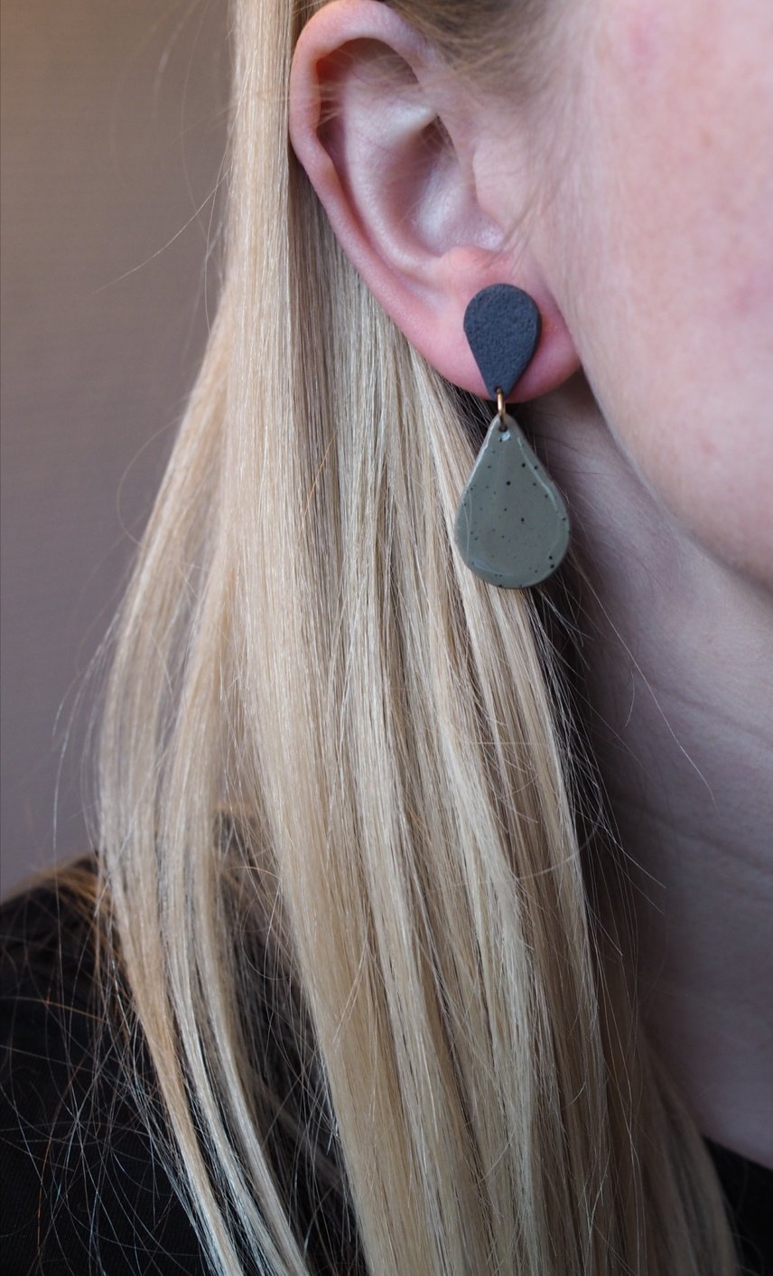 Grøn m./ sten look
